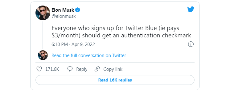 Elon Musk- ايلون ماسك يريد من المستخدمين الدفع باستخدام Dogecoin مقابل Twitter Blue
