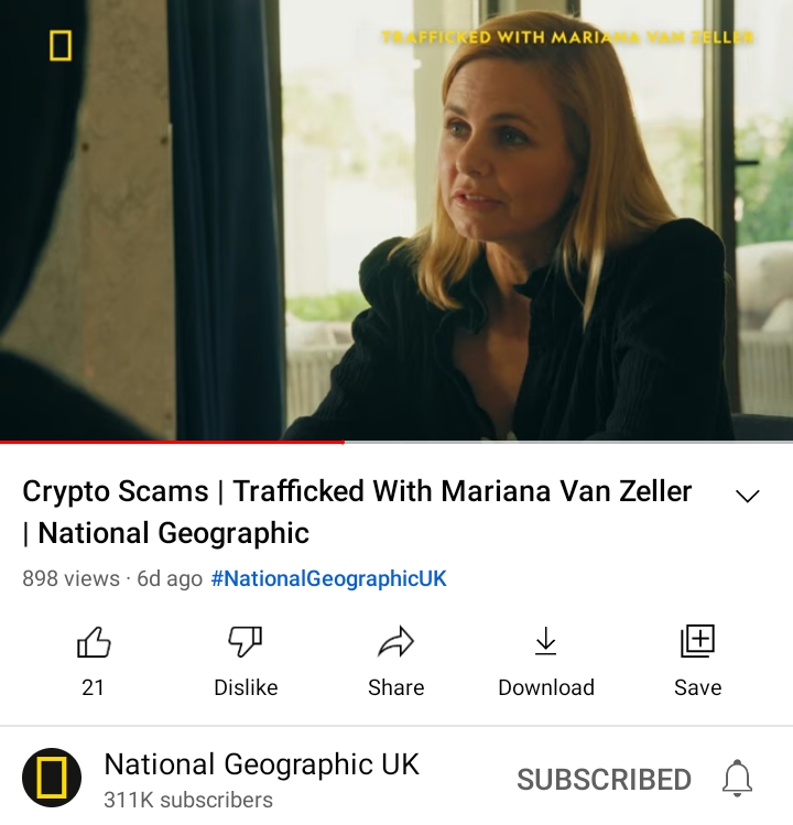 برنامج "Trafficked" يكشف النقاب عن محتالي العملات المشفرة على قناة Nat Geo UK 